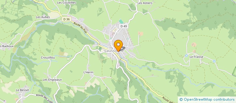 localisation de l'entreprise ALTITUDE PARAPENTE  LAUSSONNE