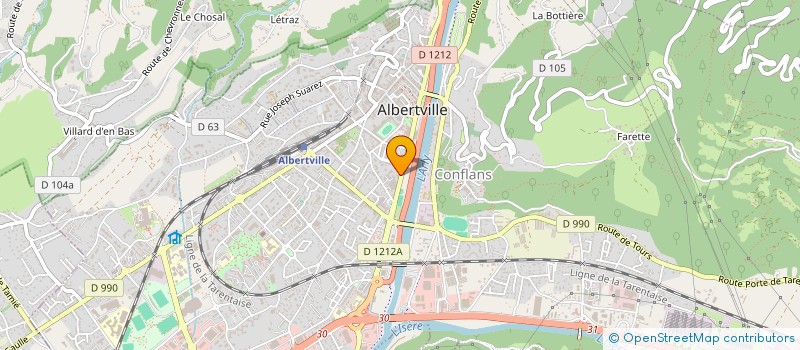 localisation de l'entreprise ALTITUDE PATRIMOINE GESTION PRIVEE  ALBERTVILLE