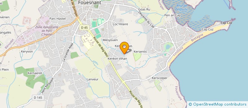 localisation de l'entreprise ALTITUDE PATRIMONIALE  FOUESNANT