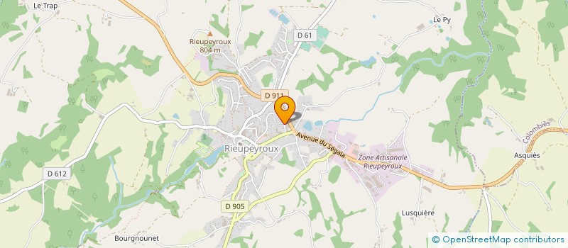 localisation de l'entreprise ALTITUDE VET SOFTWARE  RIEUPEYROUX