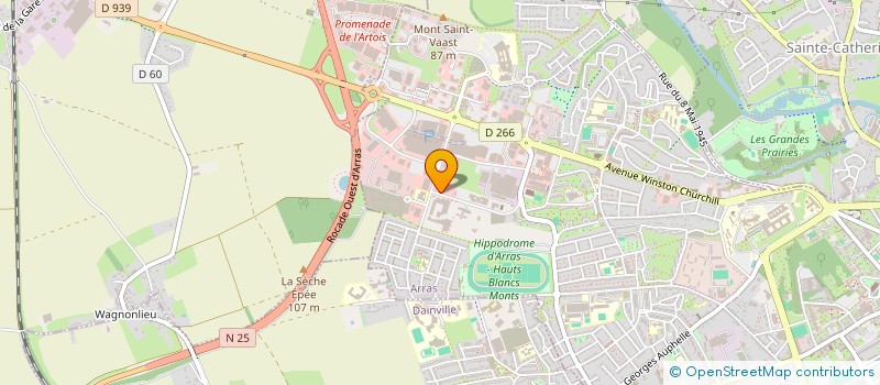 localisation de l'entreprise ALTITUDE ZERO à ARRAS