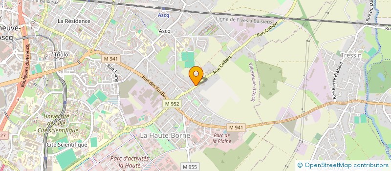 localisation de l'entreprise ALTIUS à VILLENEUVE-D'ASCQ