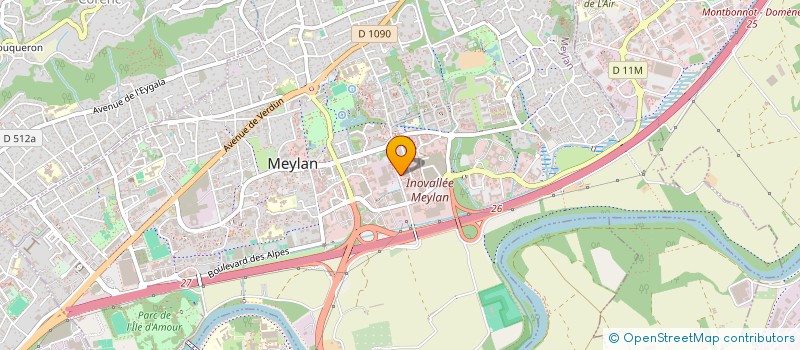 localisation de l'entreprise ALTIUS PROD FILM  MEYLAN