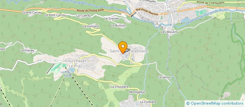localisation de l'entreprise ALTO - ACRO à COURCHEVEL
