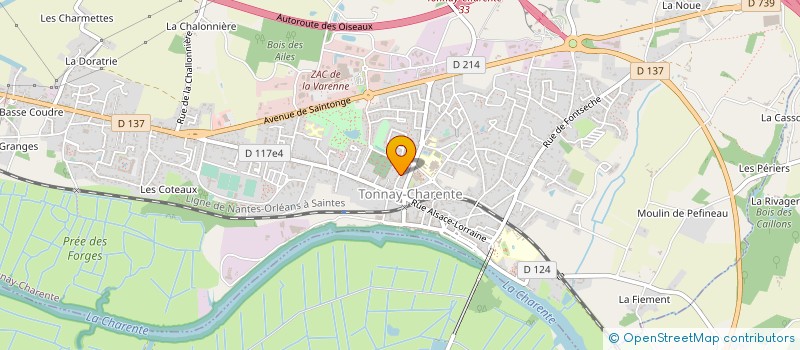 localisation de l'entreprise ALTO CLIMATISATION  TONNAY CHARENTE