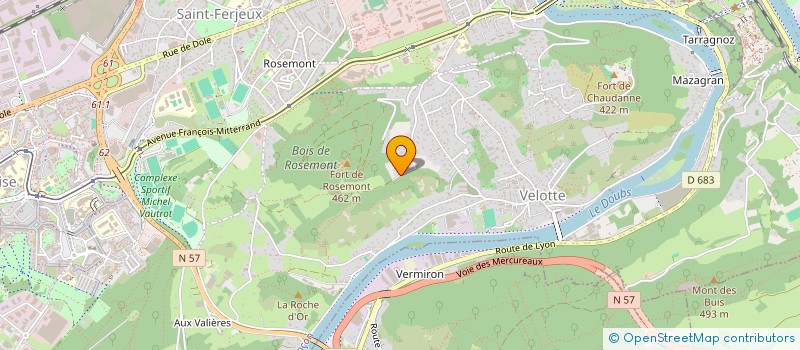 localisation de l'entreprise ALTO DEVELOPPEMENT  BESANCON