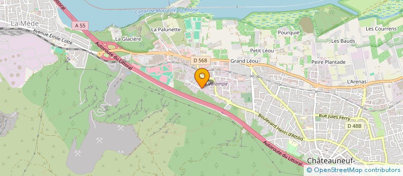 localisation de l'entreprise ALTO DISTRIBUTION  CHATEAUNEUF-LES-MARTIGUES