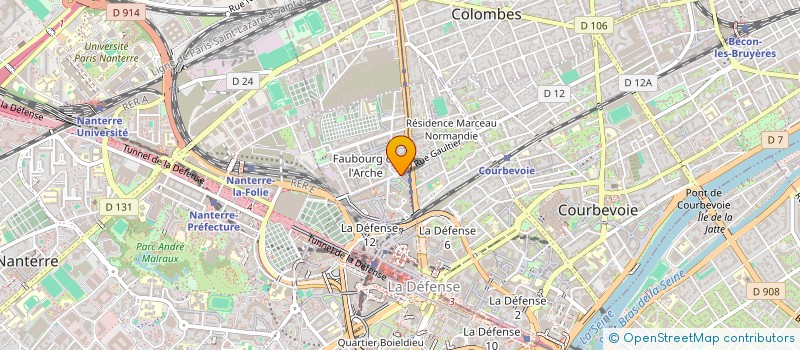 localisation de l'entreprise ALTO MERGER CO à COURBEVOIE