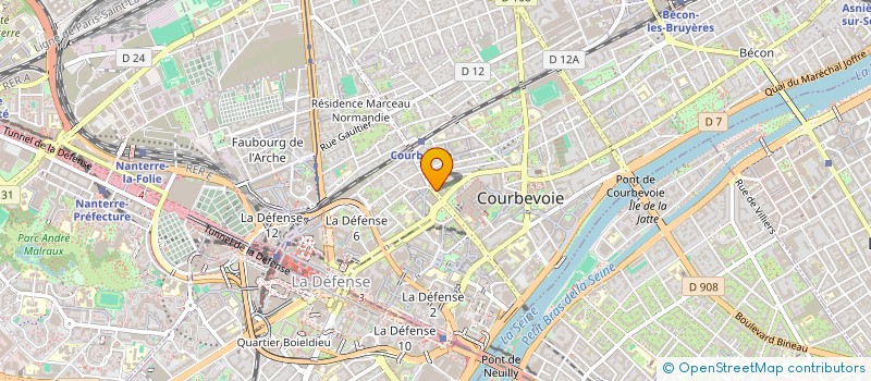 localisation de l'entreprise ALTO SCI à COURBEVOIE