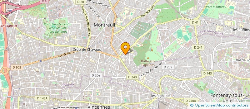 localisation de l'entreprise ALTOBRACO à MONTREUIL