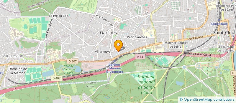 localisation de l'entreprise ALTOMAR CHARONNE à GARCHES