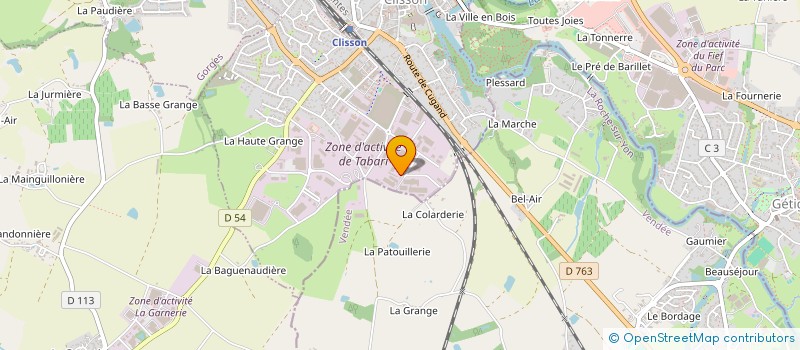 localisation de l'entreprise ALTOR à CLISSON