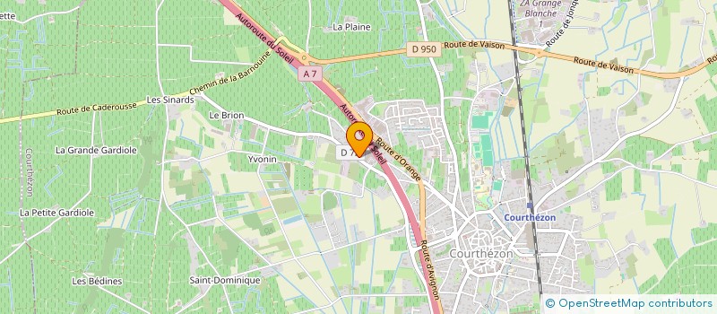 localisation de l'entreprise ALTOSUD  COURTHEZON