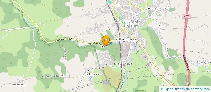 localisation de l'entreprise ALTOTECH à SAINT-CHELY-D'APCHER