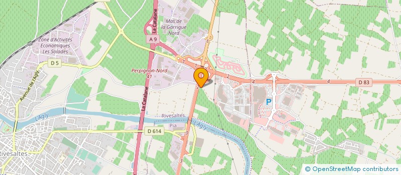 localisation de l'entreprise ALTOTEL  RIVESALTES