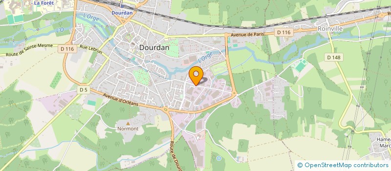 localisation de l'entreprise ALTP (AMENAGEMENT LANDSCAPE TERRASSEMENT PRECISION)  DOURDAN