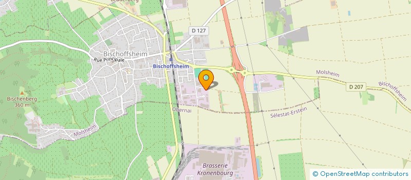 localisation de l'entreprise ALTRA à BISCHOFFSHEIM