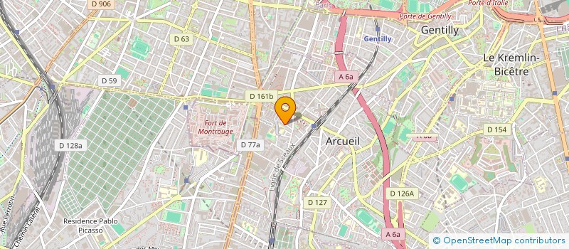 localisation de l'entreprise ALTRIBE à ARCUEIL