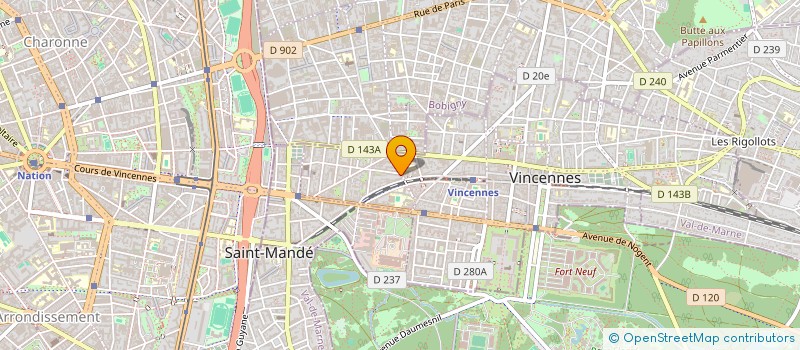 localisation de l'entreprise ALTRIUM CONSULTING à VINCENNES