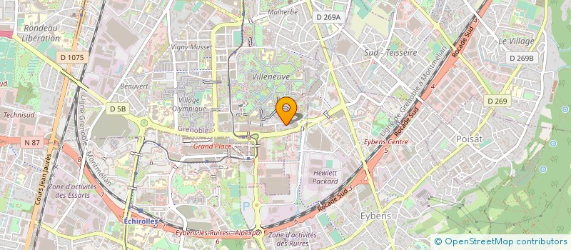 localisation de l'entreprise ALTROS SERVICES à GRENOBLE