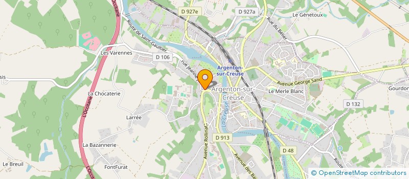 localisation de l'entreprise ALTURA 36 à ARGENTON-SUR-CREUSE