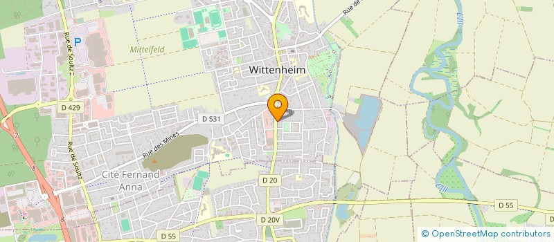 localisation de l'entreprise ALTURA IMMOBILIER  WITTENHEIM