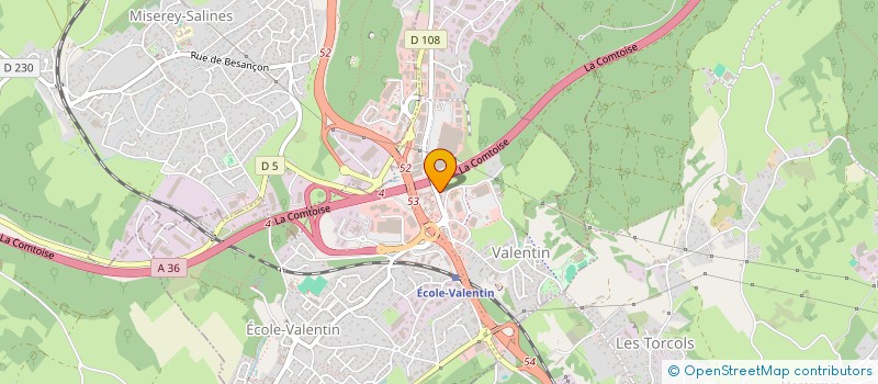 localisation de l'entreprise ALU 2 M à ECOLE-VALENTIN