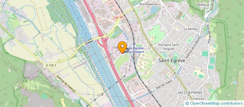 localisation de l'entreprise ALU 38 à SAINT-EGREVE