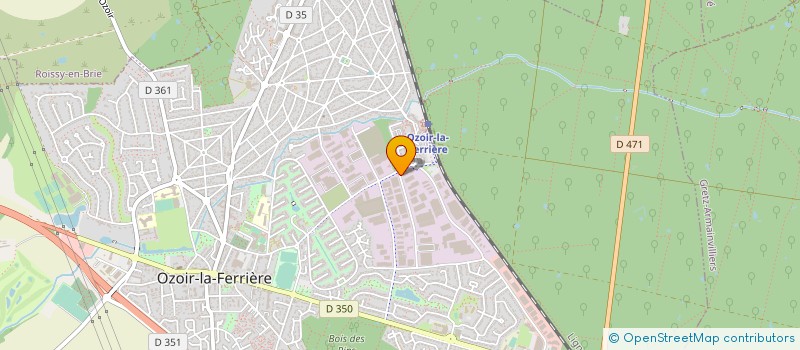 localisation de l'entreprise ALU APPLICATION FERMETURES à OZOIR-LA-FERRIERE