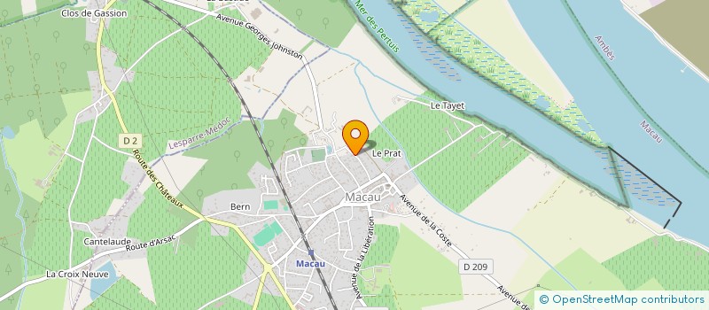 localisation de l'entreprise ALU AQUITAINE PVC à MACAU