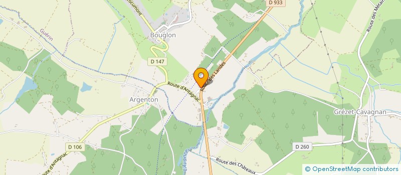 localisation de l'entreprise ALU.B  BOUGLON