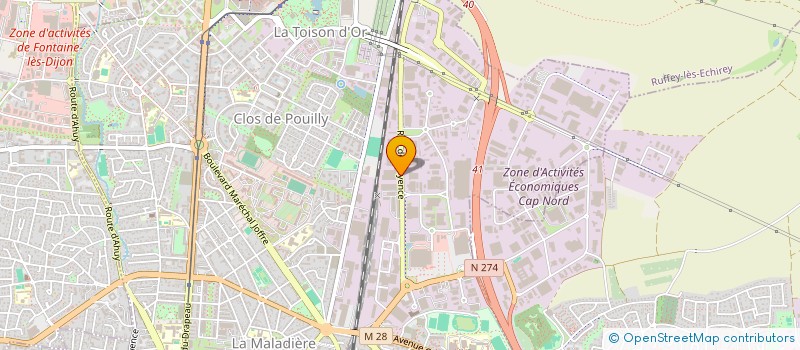 localisation de l'entreprise ALU CHENEAU à DIJON