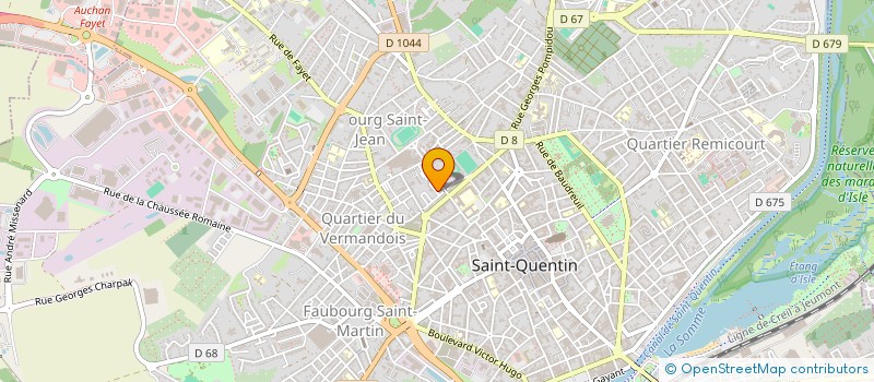 localisation de l'entreprise ALU CONCEPT à SAINT-QUENTIN
