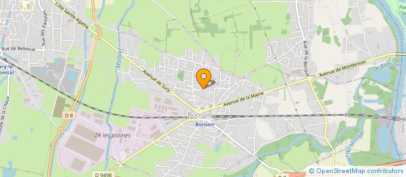 localisation de l'entreprise ALU CONCEPT BORY à BONSON