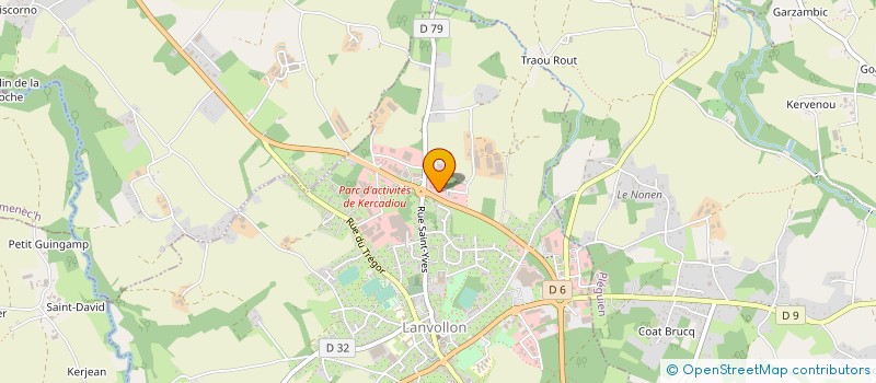 localisation de l'entreprise ALU CONFORT à LANVOLLON