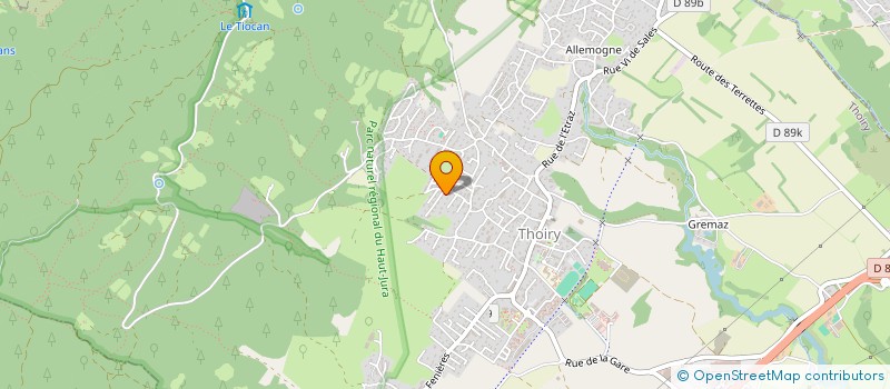 localisation de l'entreprise ALU CONFORT  THOIRY