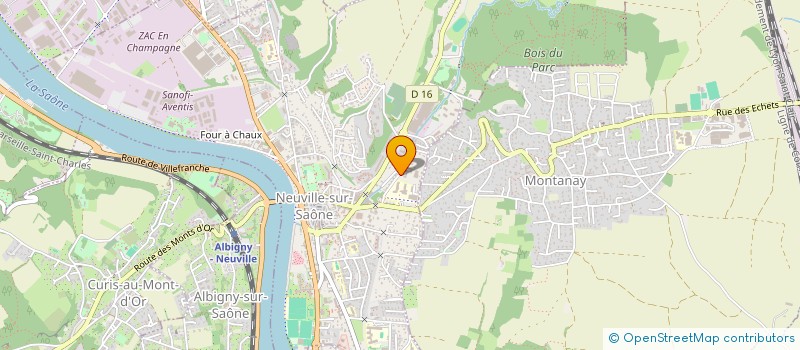 localisation de l'entreprise ALU CONFORT  NEUVILLE-SUR-SAONE