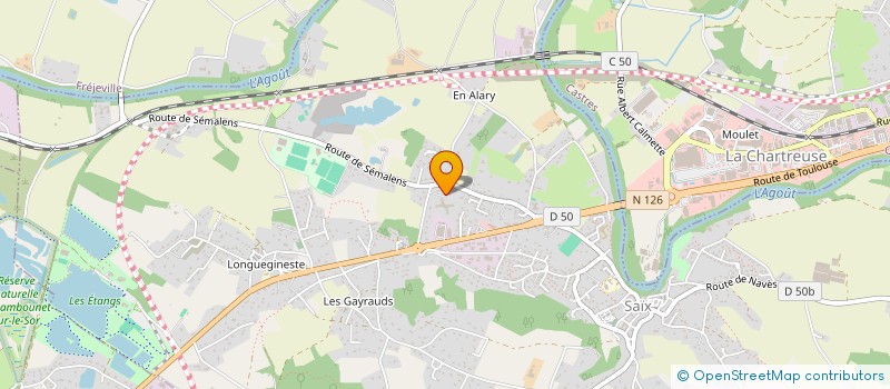 localisation de l'entreprise ALU DECOR SERVICE  SAIX