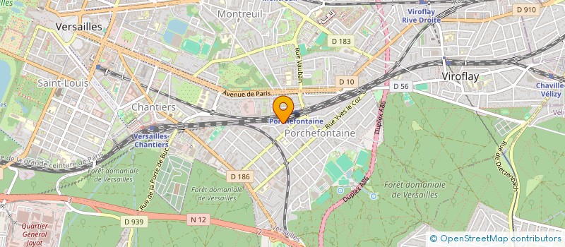 localisation de l'entreprise ALU DESIGNERS à VERSAILLES