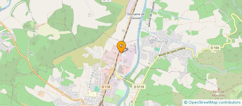 localisation de l'entreprise ALU DIFFUSION SYSTEM à LIMOUX