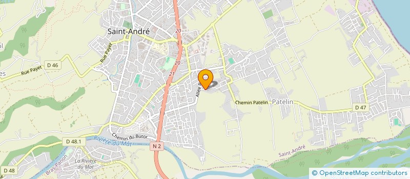 localisation de l'entreprise ALU ENGINEERING à SAINT-ANDRE
