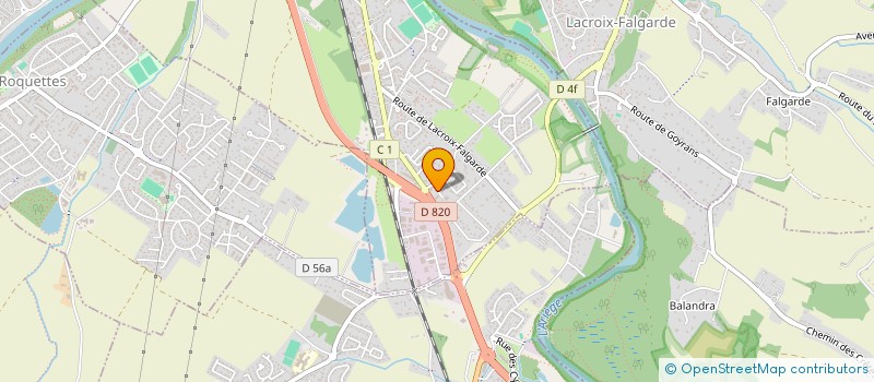 localisation de l'entreprise ALU ESPACE CREATION à PINSAGUEL