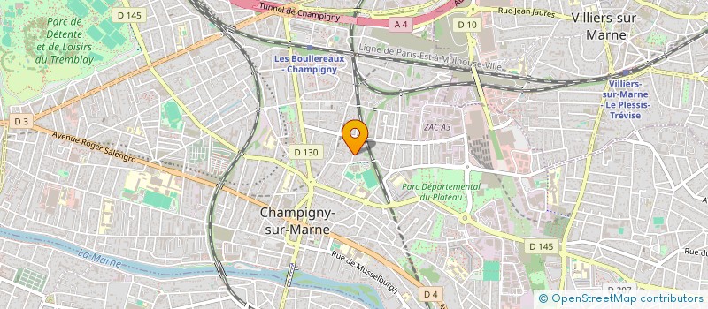 localisation de l'entreprise ALU FENETRES RENOV à CHAMPIGNY-SUR-MARNE