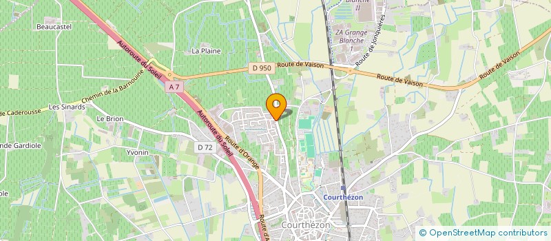 localisation de l'entreprise ALU FERMETURES  COURTHEZON