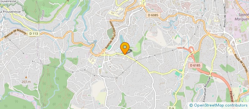localisation de l'entreprise ALU FERMETURES SERVICES à GRASSE