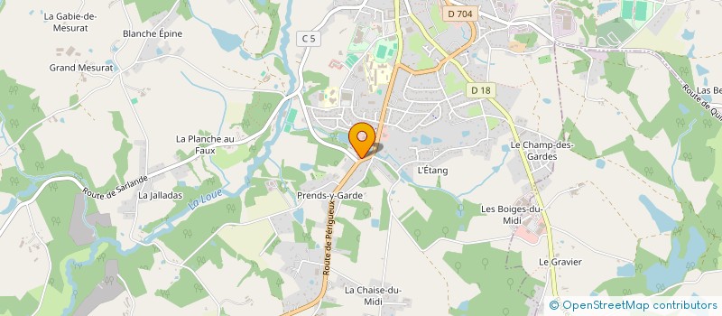 localisation de l'entreprise ALU GLASS  SAINT-YRIEIX-LA-PERCHE