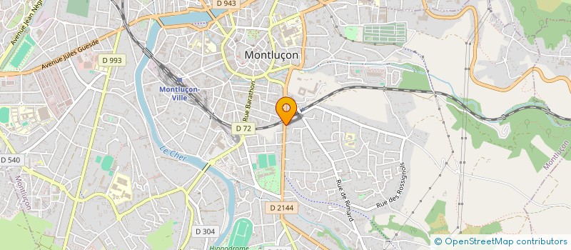 localisation de l'entreprise ALU GOUTTIERE DIFFUSION à MONTLUCON