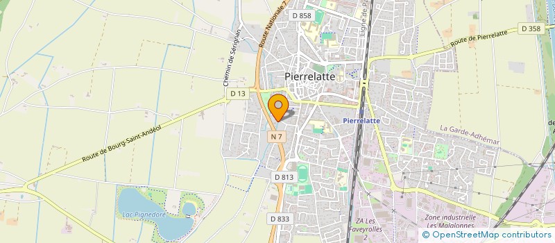 localisation de l'entreprise ALU GOUTTIERES à PIERRELATTE