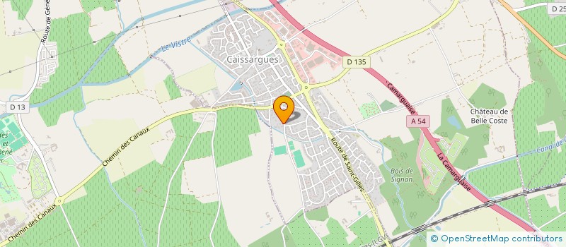 localisation de l'entreprise ALU GOUTTIERES GARD  CAISSARGUES