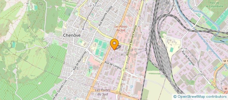 localisation de l'entreprise ALU-INDUSTRIE COTE D'OR  CHENOVE